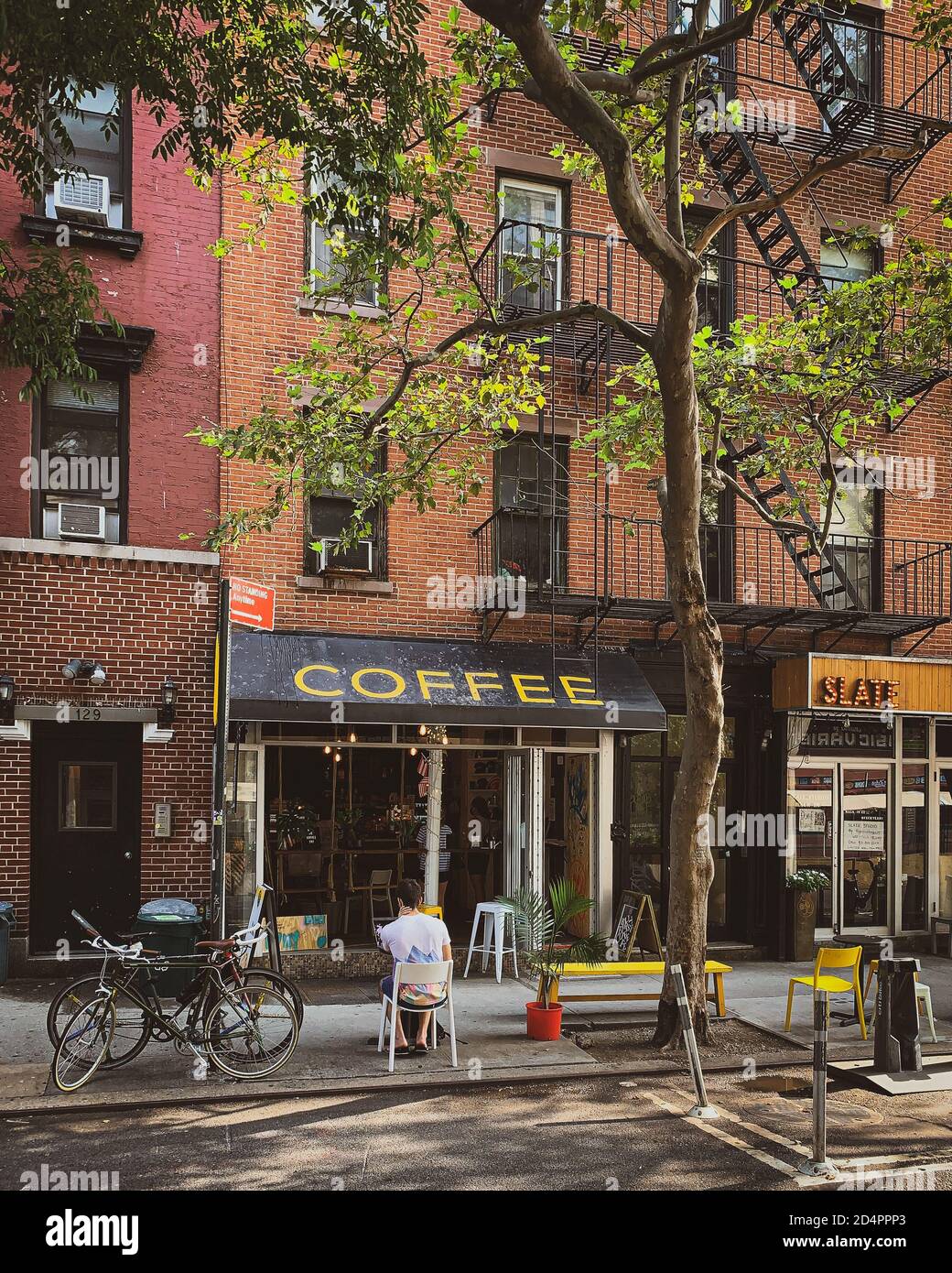 Coffee shop in the East Village, Manhattan, New York City Stock Photo Alamy