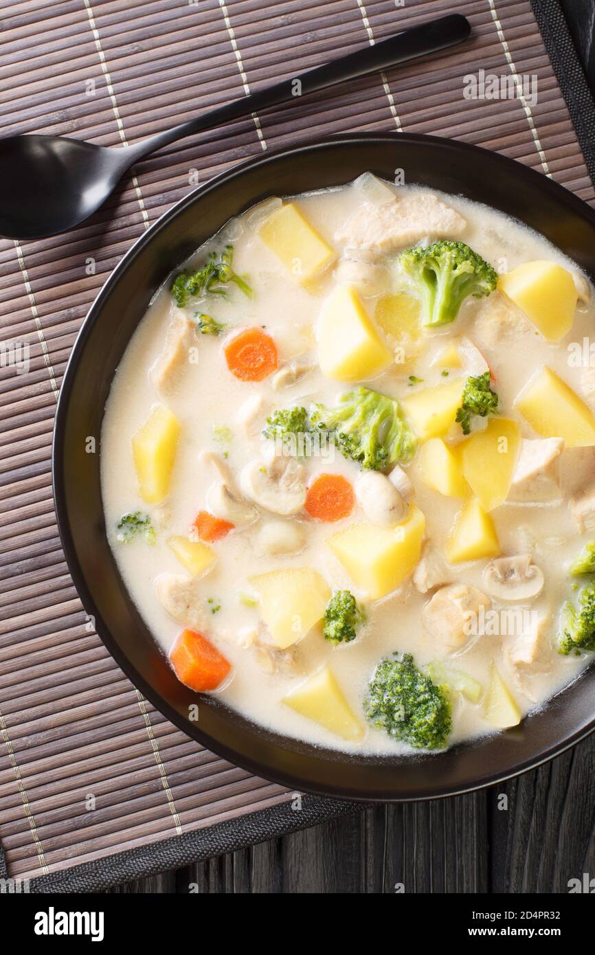 Cream stew is a popular dish consisting of meat chicken and mixed ...