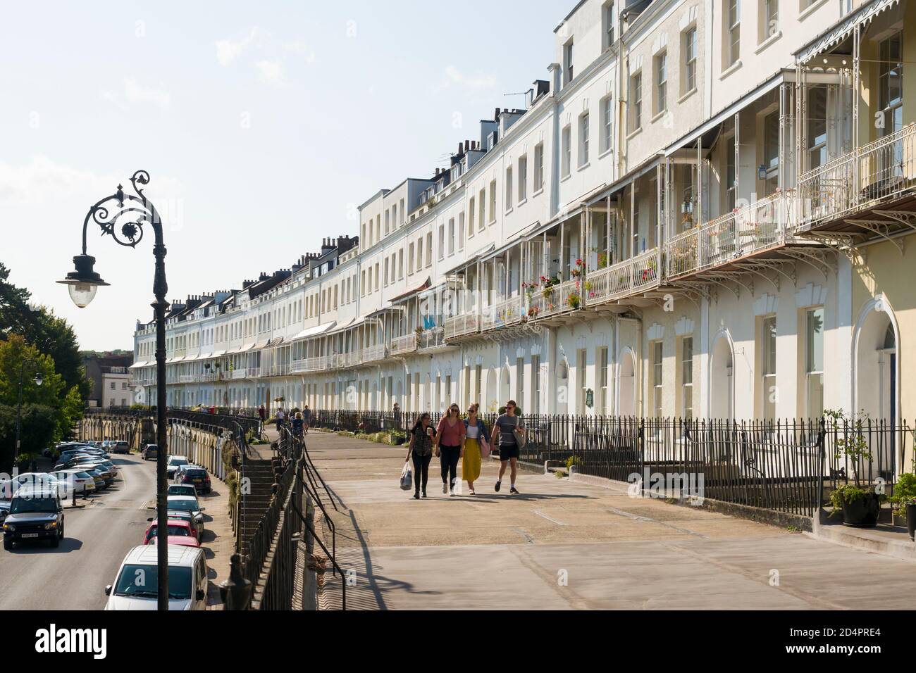 Royal York Crescent, Clifton, a long curved terrace of c. 1800