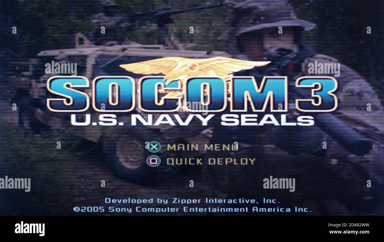 SOCOM 3 - U.S. Navy Seals - Sony Playstation 2 PS2 - Editorial use only Stock Photo