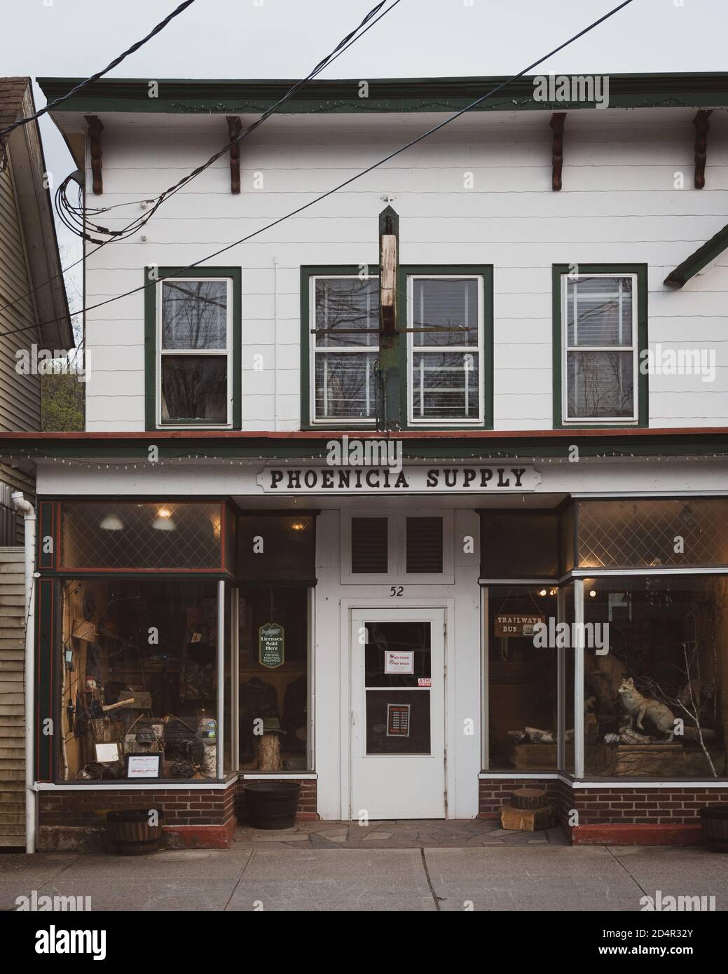 Store in downtown Phoenicia, in the Catskill Mountains, New York Stock