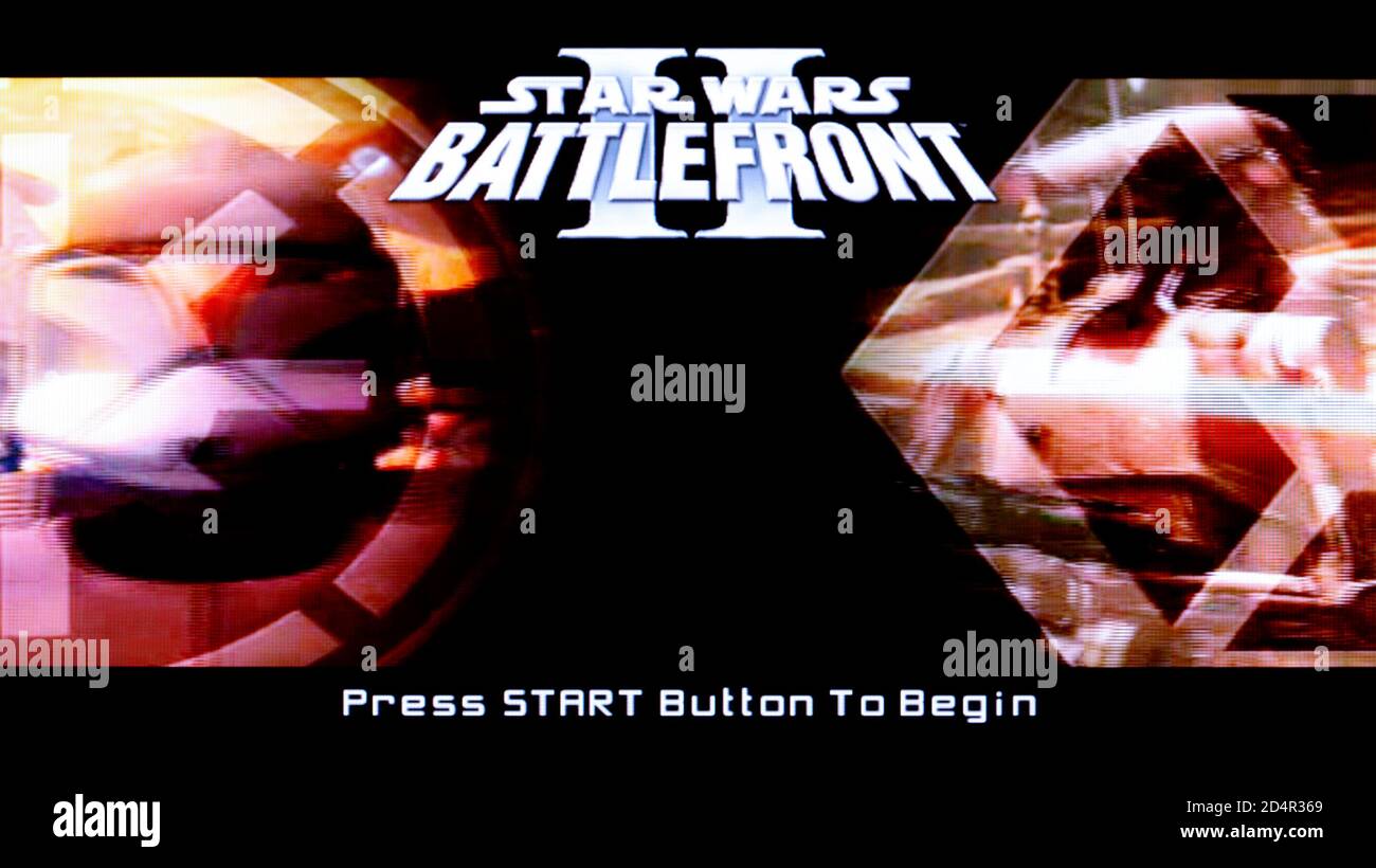 Star Wars Battlefront II - Sony Playstation 2 PS2 - Editorial use only Stock Photo