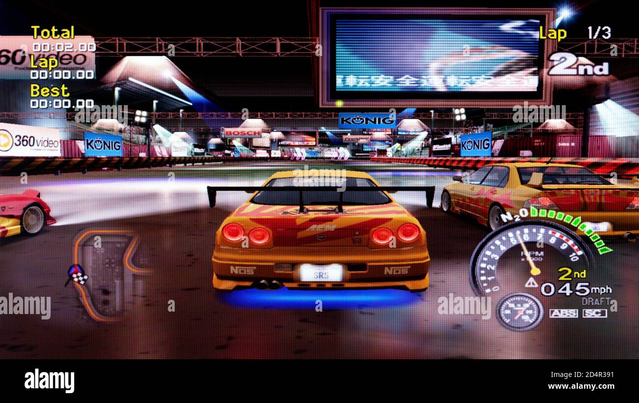 SRS Street Racing Syndicate - Sony Playstation 2 PS2 - Editorial use only Stock Photo
