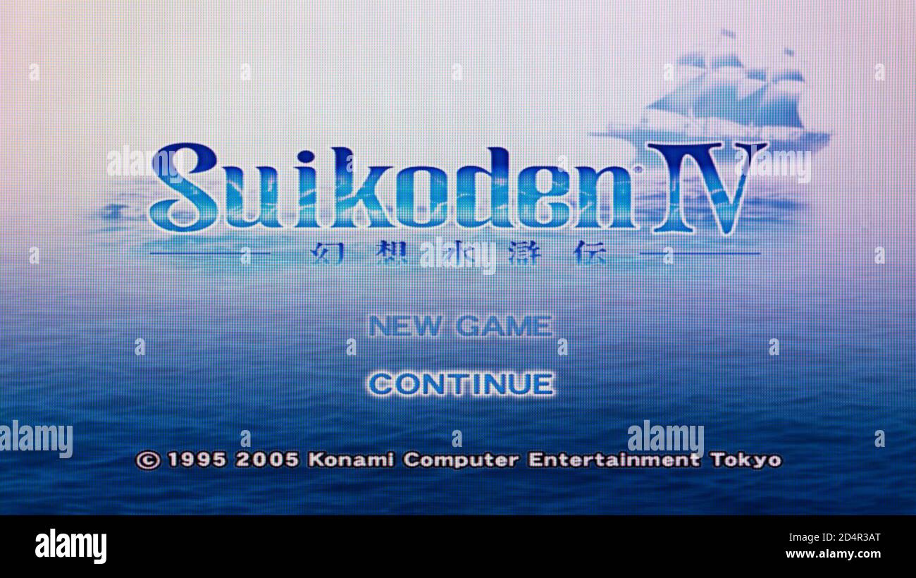 Suikoden IV - Sony Playstation 2 PS2 - Editorial use only Stock Photo