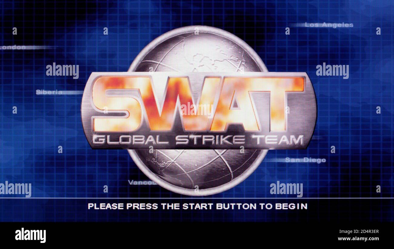 SWAT - Global Strike Team - Sony Playstation 2 PS2 - Editorial use only Stock Photo