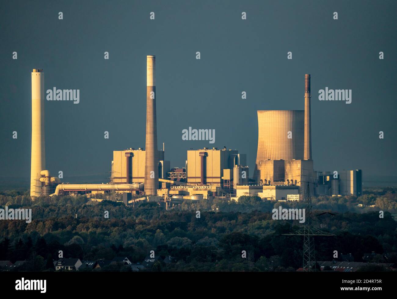 The decommissioned Voerde coal-fired power plant, STEAG, Lower Rhine, Voerde, NRW, Germany, Stock Photo