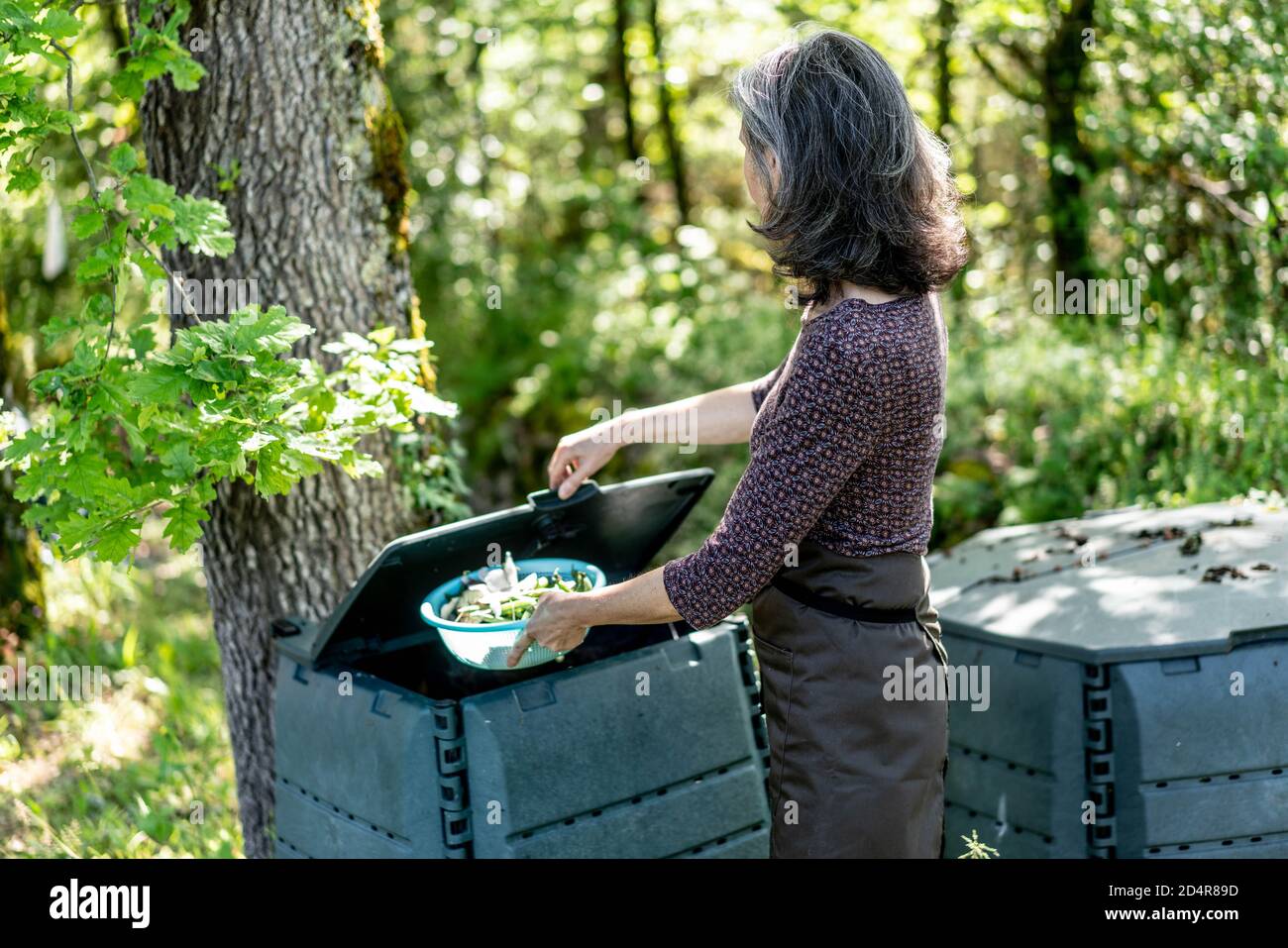 Composting kitchen waste Stock Photo Alamy