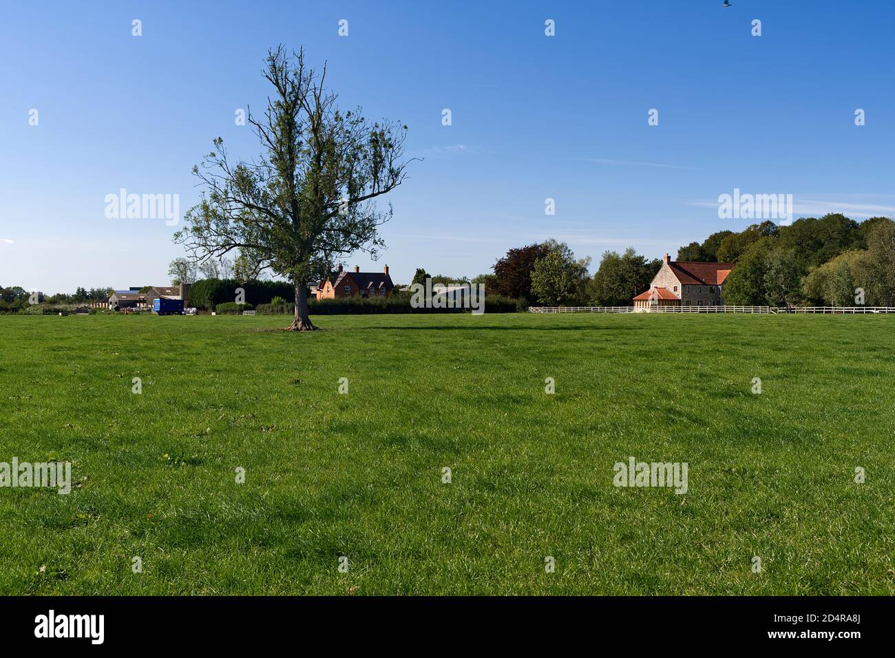 Wells Cathedral owned agricultural land Stock Photo