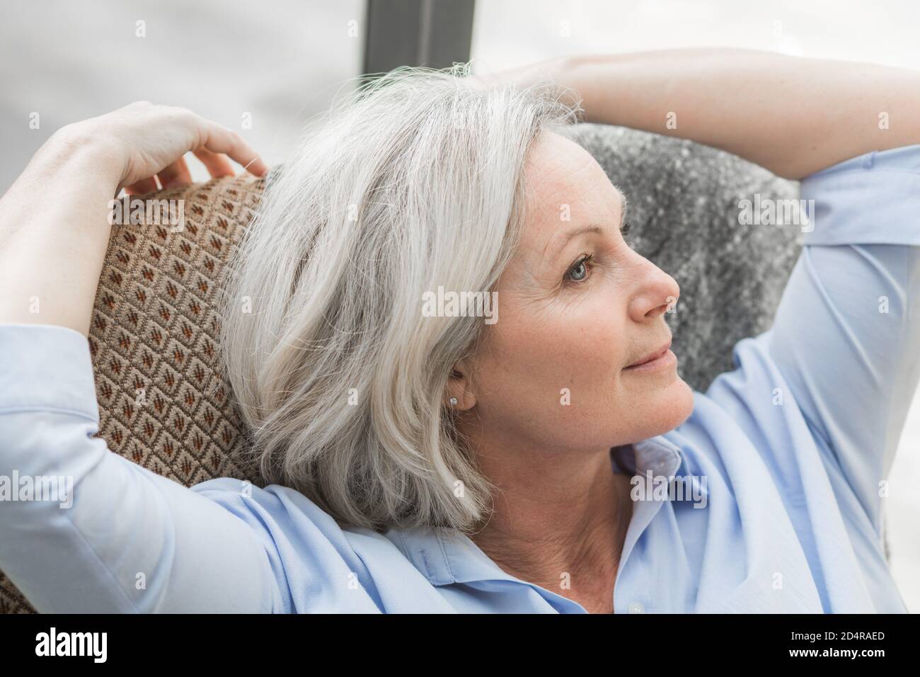 Senior woman portrait. Stock Photo