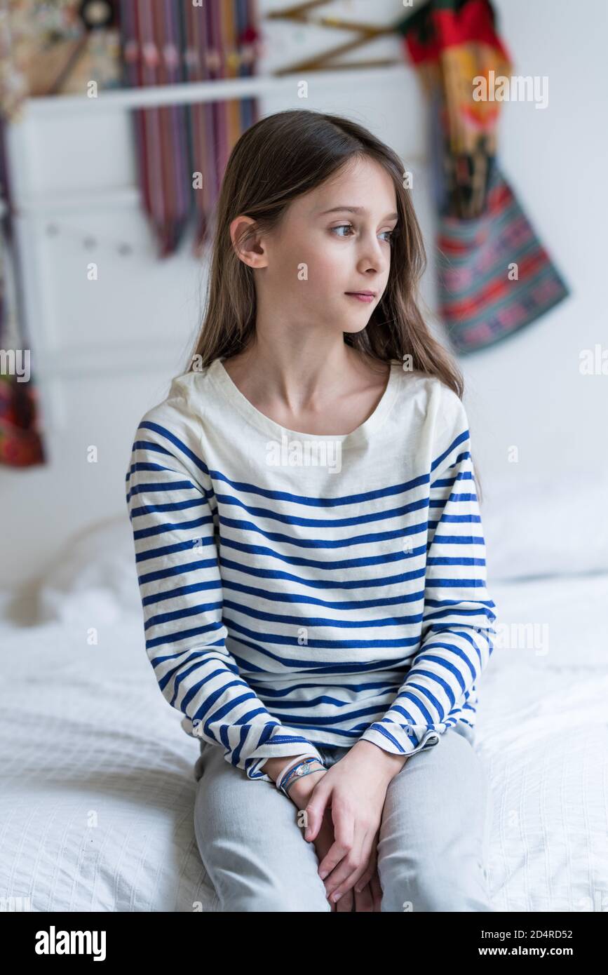 10 year-old girl. Stock Photo