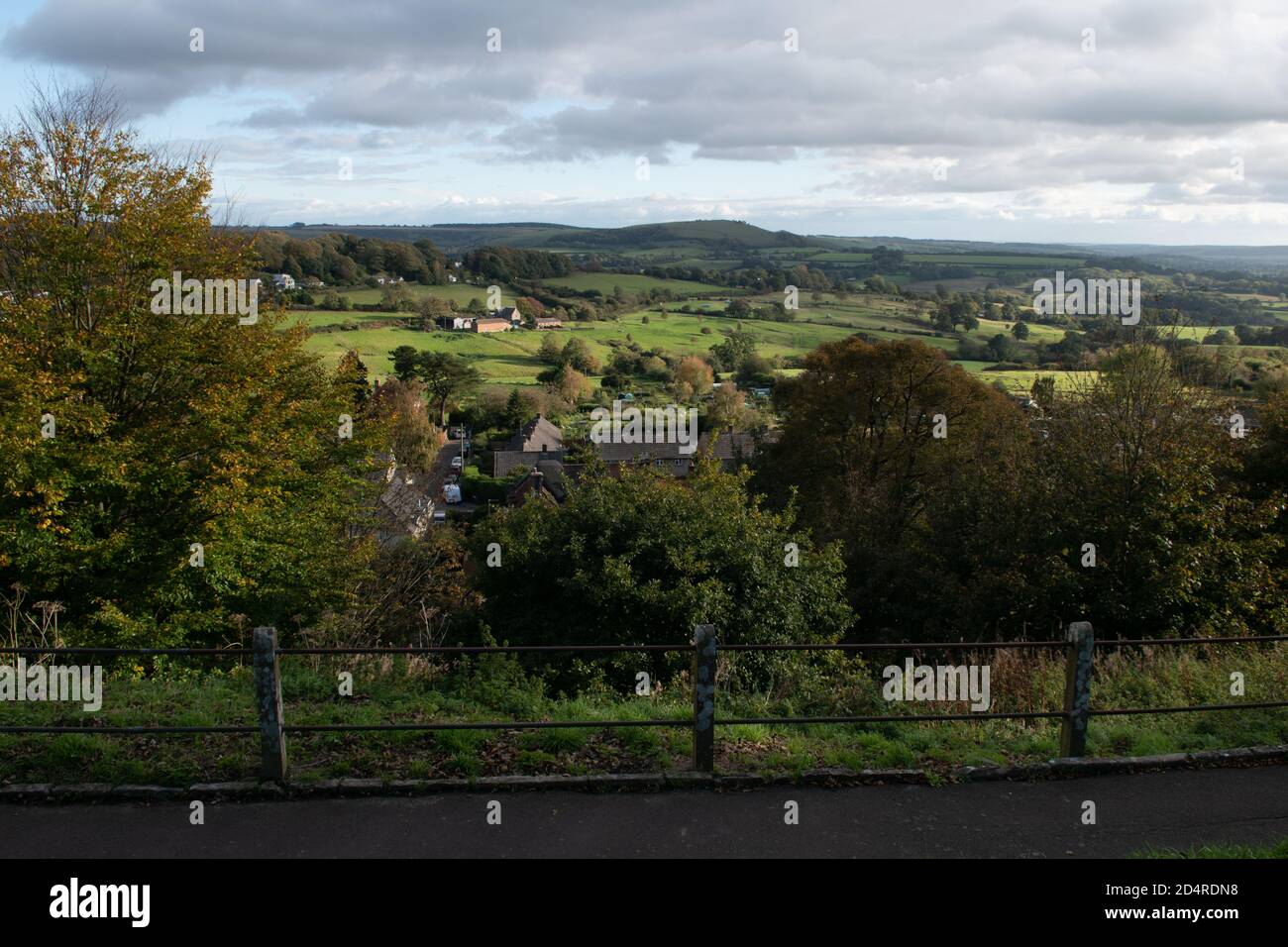 View of Melbury Hill from Shaftsbury, Dorset, UK Stock Photo