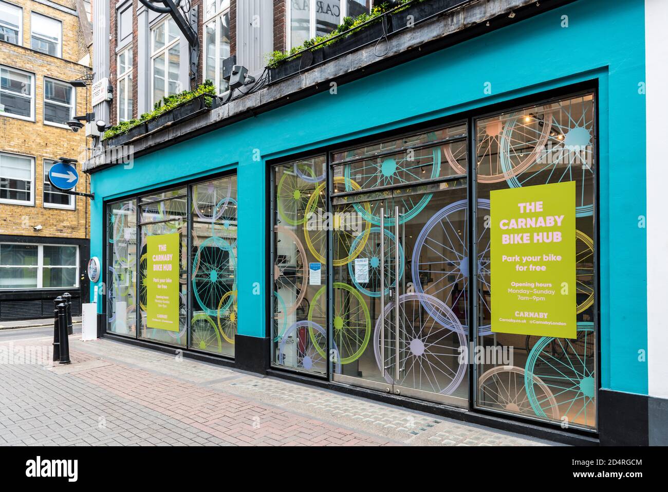 Bike hub, Carnaby street, London Stock Photo
