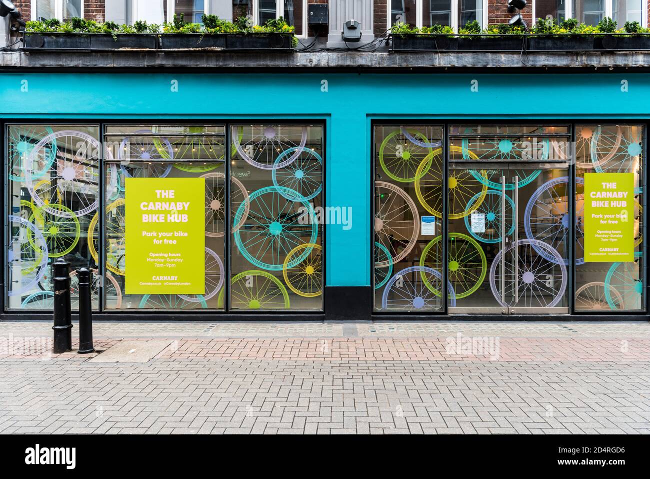Bike hub, Carnaby street, London Stock Photo