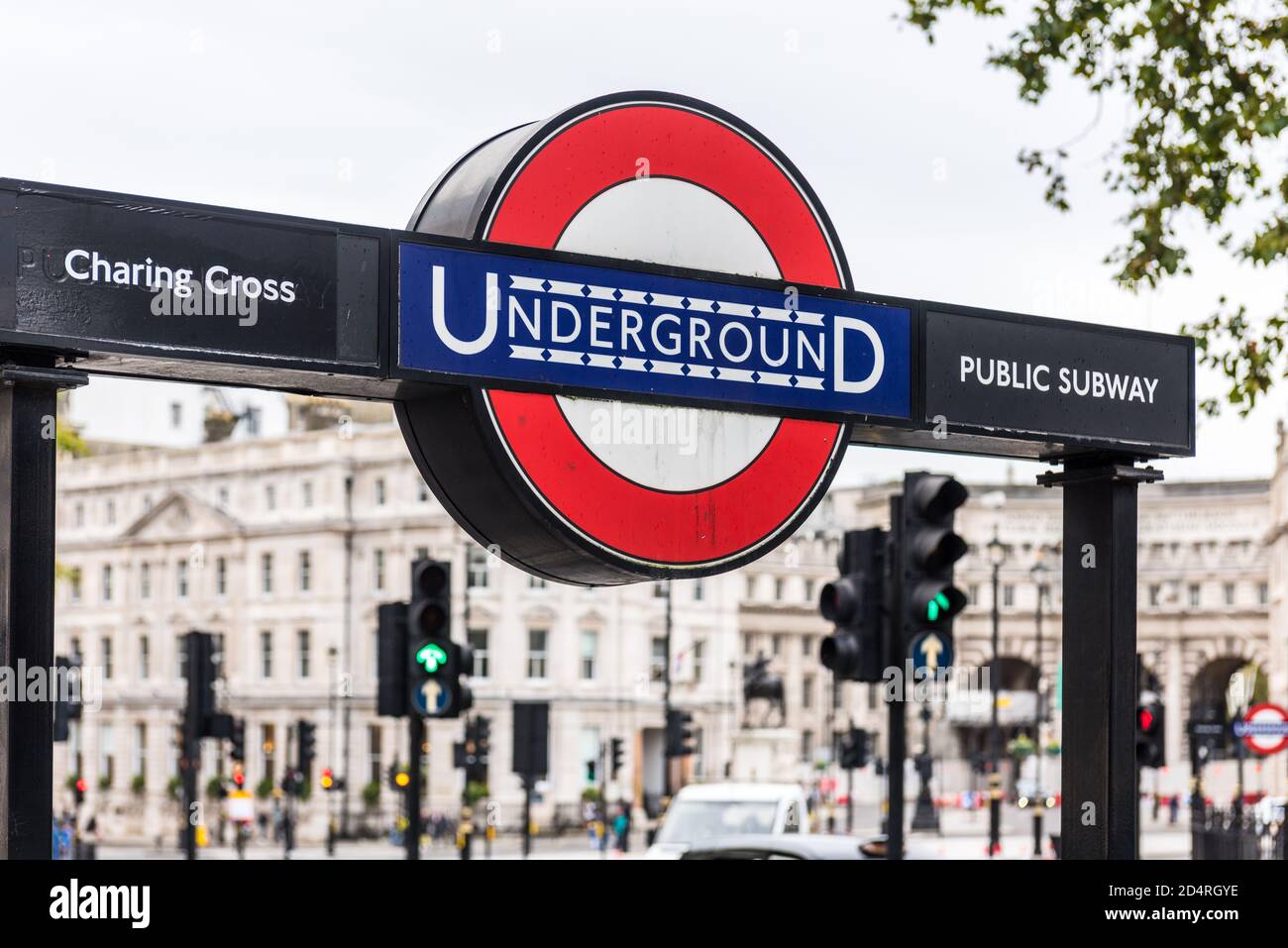 London underground sign by TFL Stock Photo