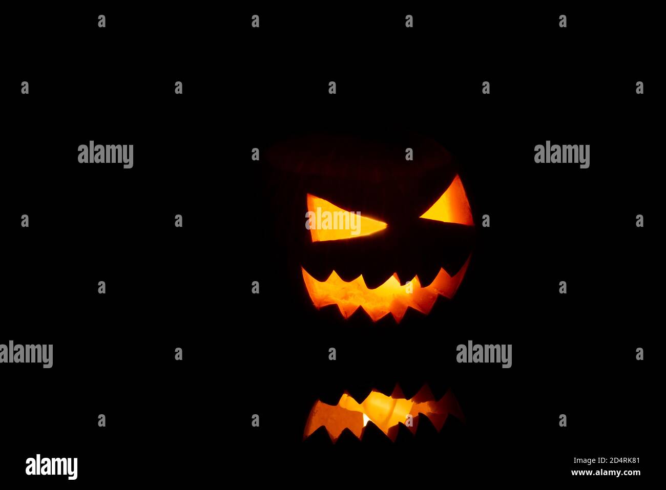 Jack o Lantern lights isolated on a black background Stock Photo - Alamy