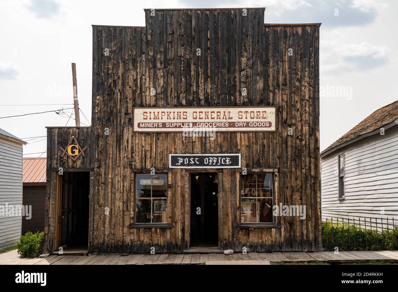 South Park City, Colorado - September 16, 2020: The Simpkins General Store  and Post Office, part of the restored ghost town Stock Photo - Alamy
