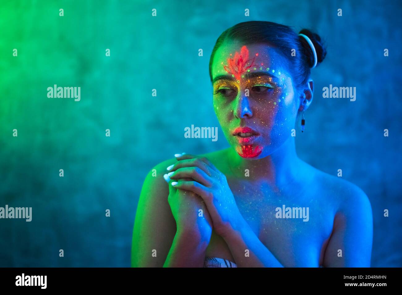 Disco light on skin hi-res stock photography and images - Alamy