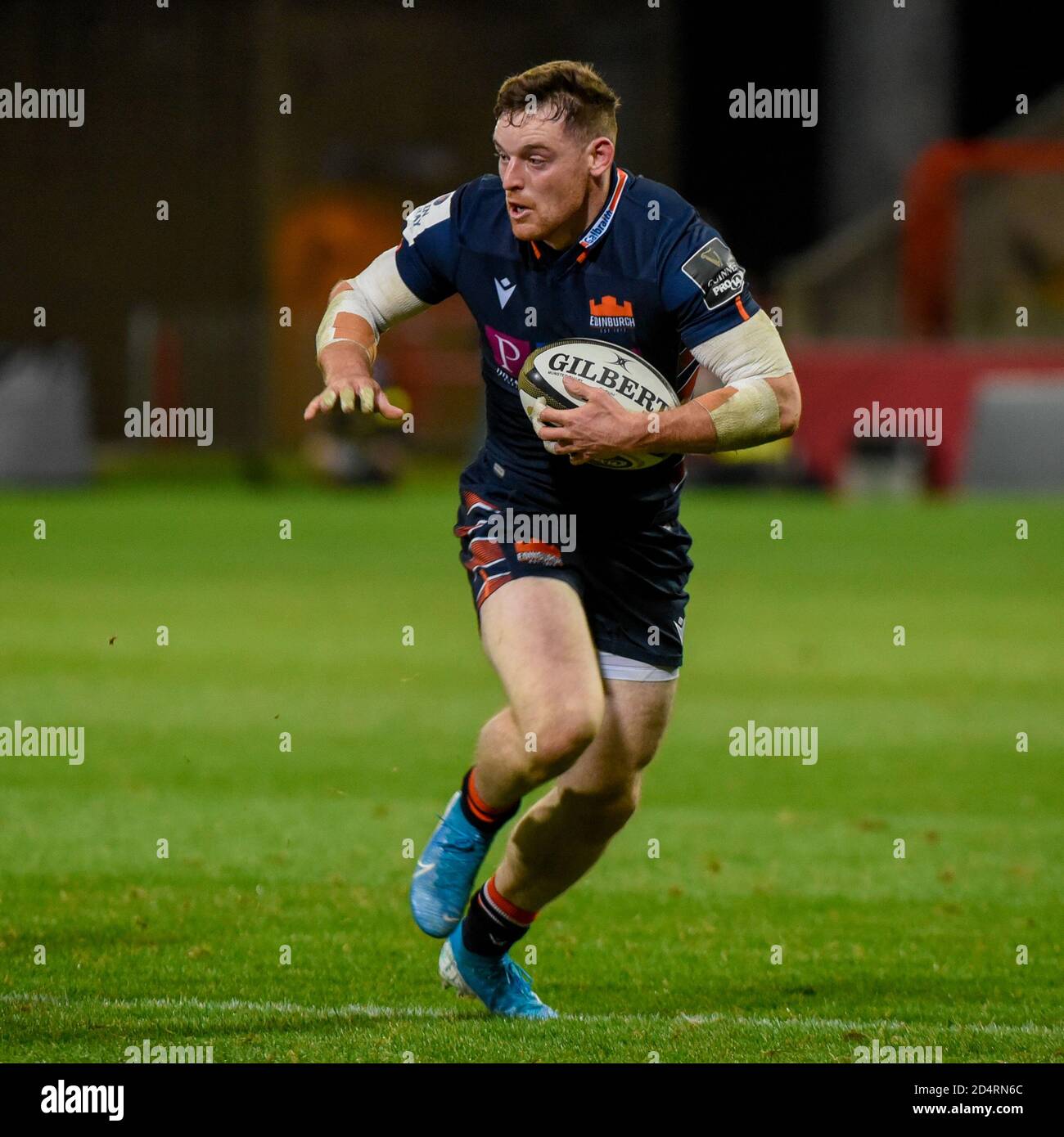 during the Guinness PRO14 rugby match between Munster Rugby and Edinburgh  Rugby at Thomond Park in Limerick, Ireland on October 10, 2020 (Photo by  Andrew SURMA/SIPA USA) Credit: Sipa USA/Alamy Live News