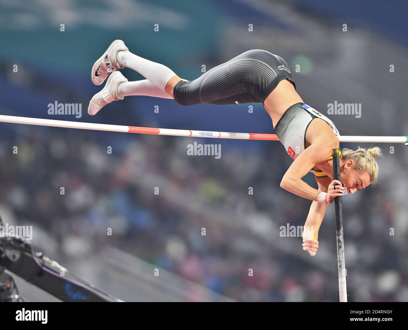 Lisa Ryzih (Germany). Pole Vault Women finals. IAAF World Athletics