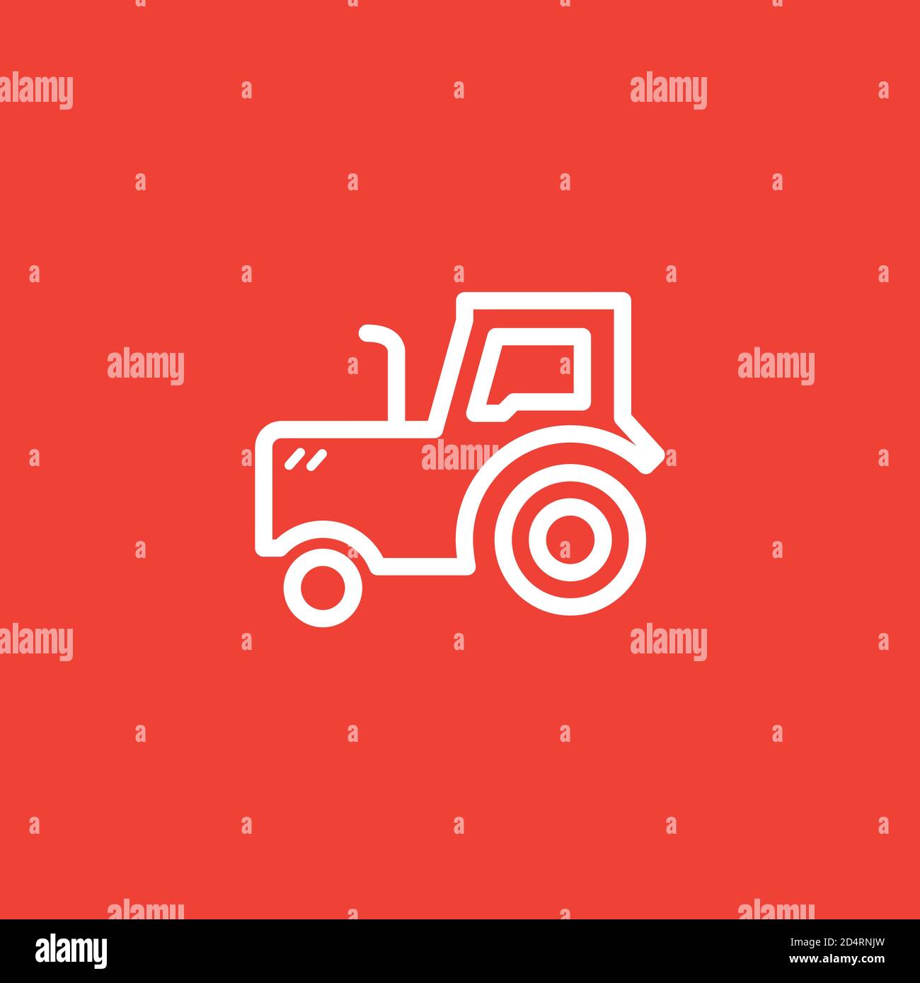 Tractor cultivating agricultural field Stock Vector Images - Alamy