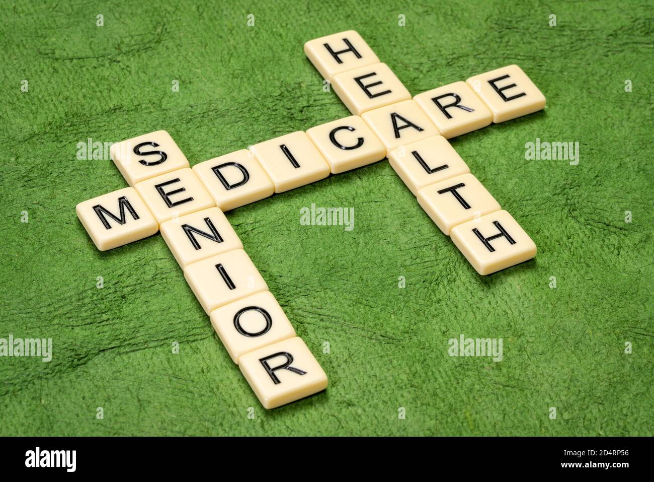Healthcare concept medicare in crossword hi res stock photography and