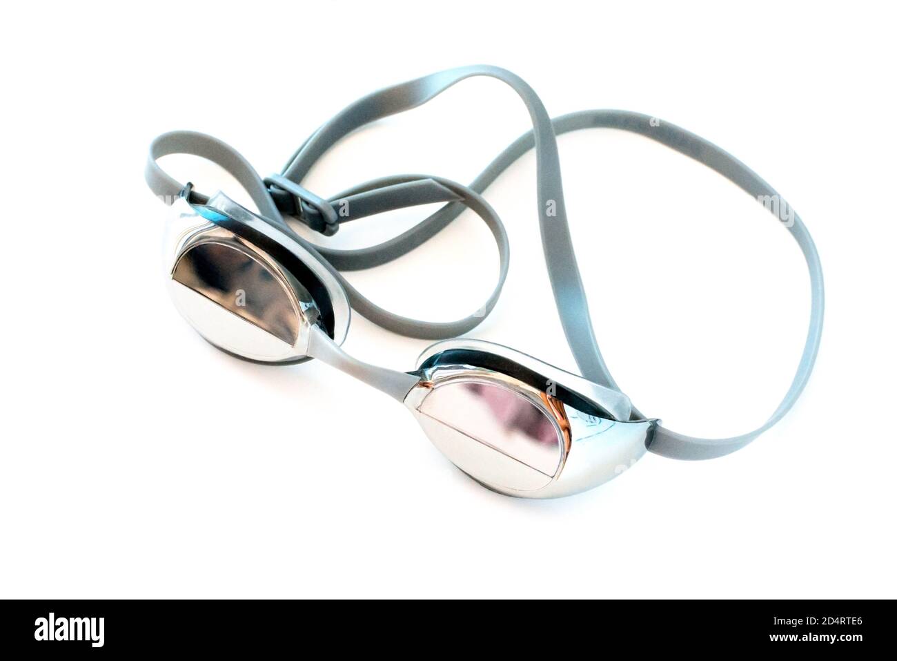 mirror glasses for swimming. sports equipment for swimmers in the pool