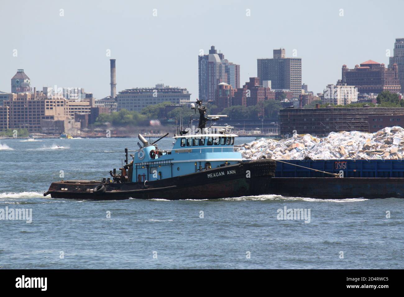 Boat in New York Stock Photo Alamy
