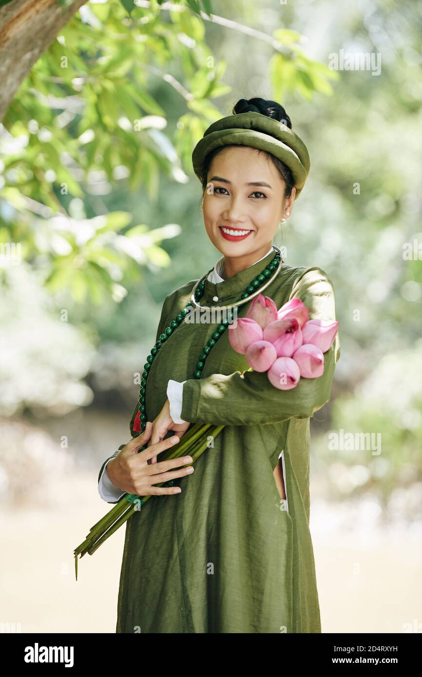 Asian Woman In Costume With