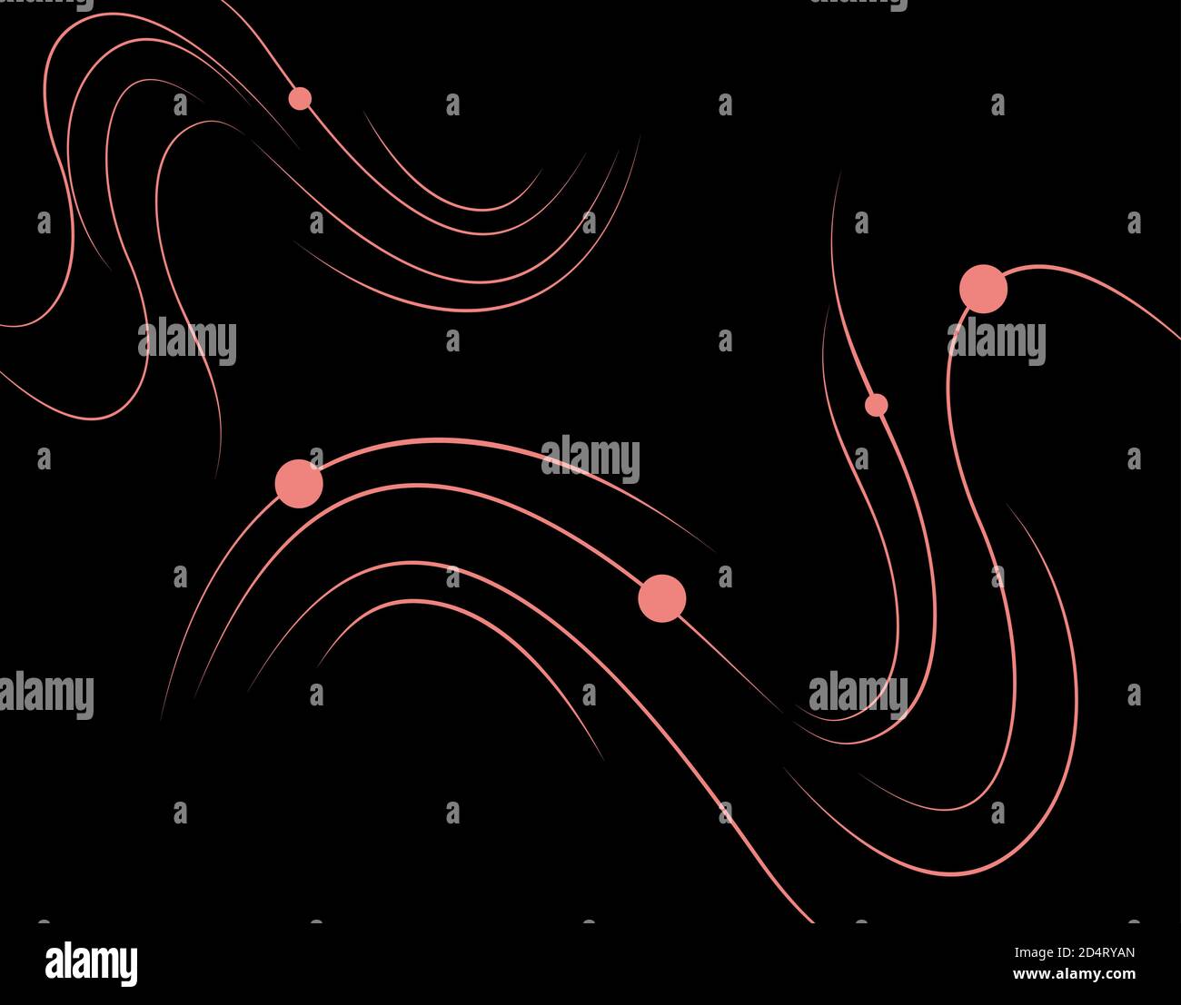 abstract lines on Black background in vector illustration Stock Vector ...