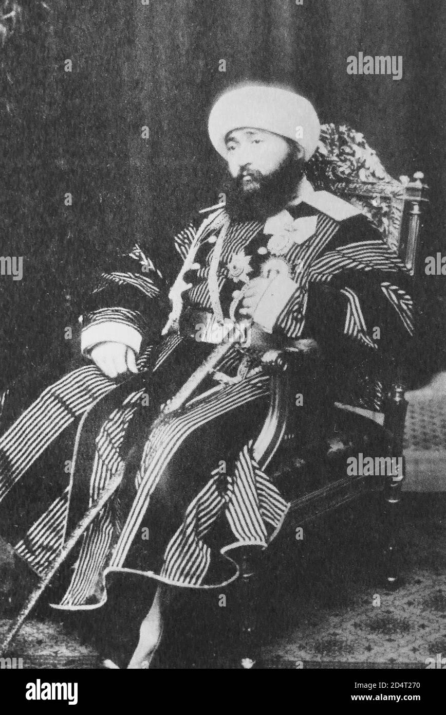 Emir of Bukhara Said Mir Mohammed Alim Khan Stock Photo