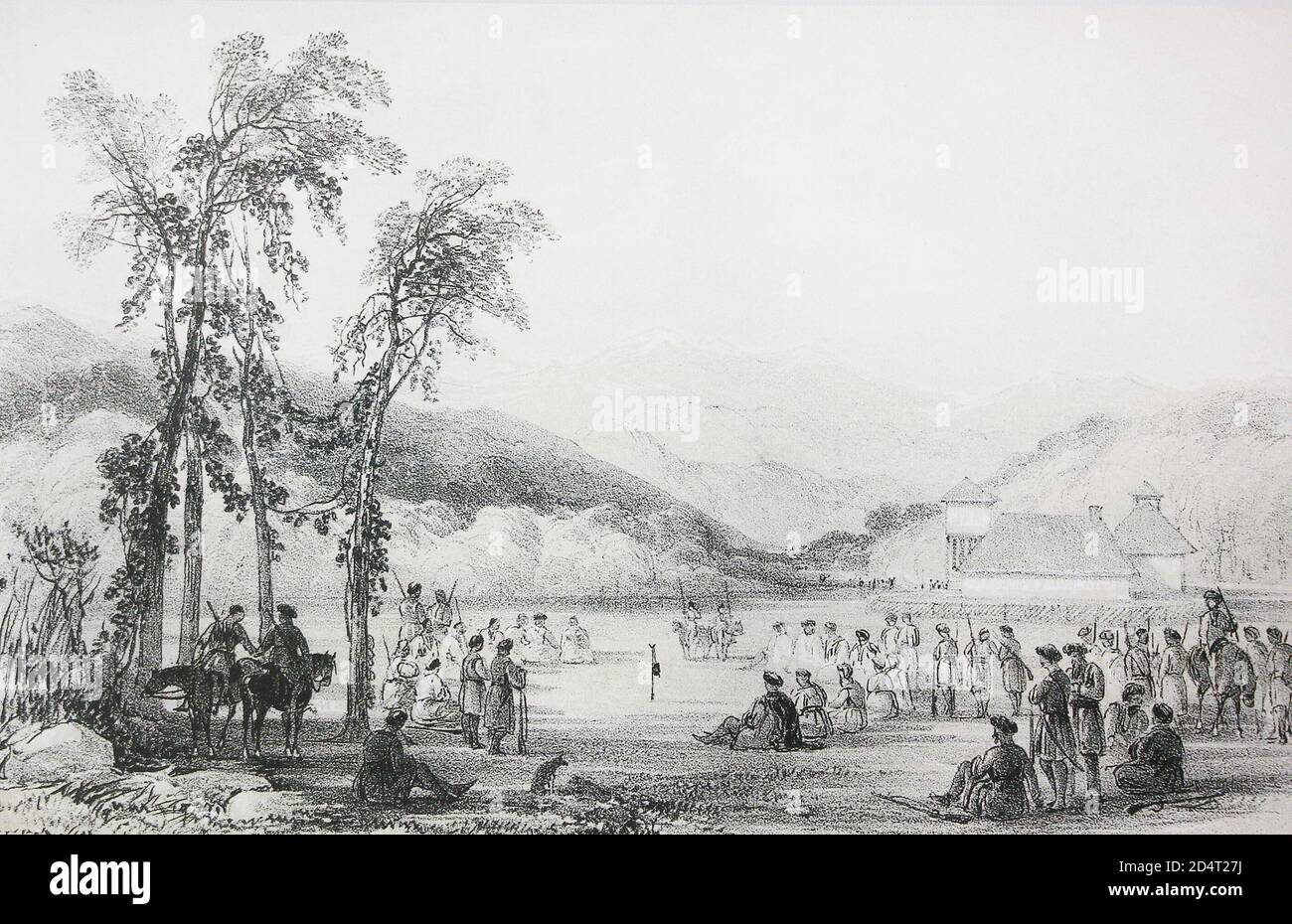 Legislative Assembly in the valley Gech in 1840. Stock Photo