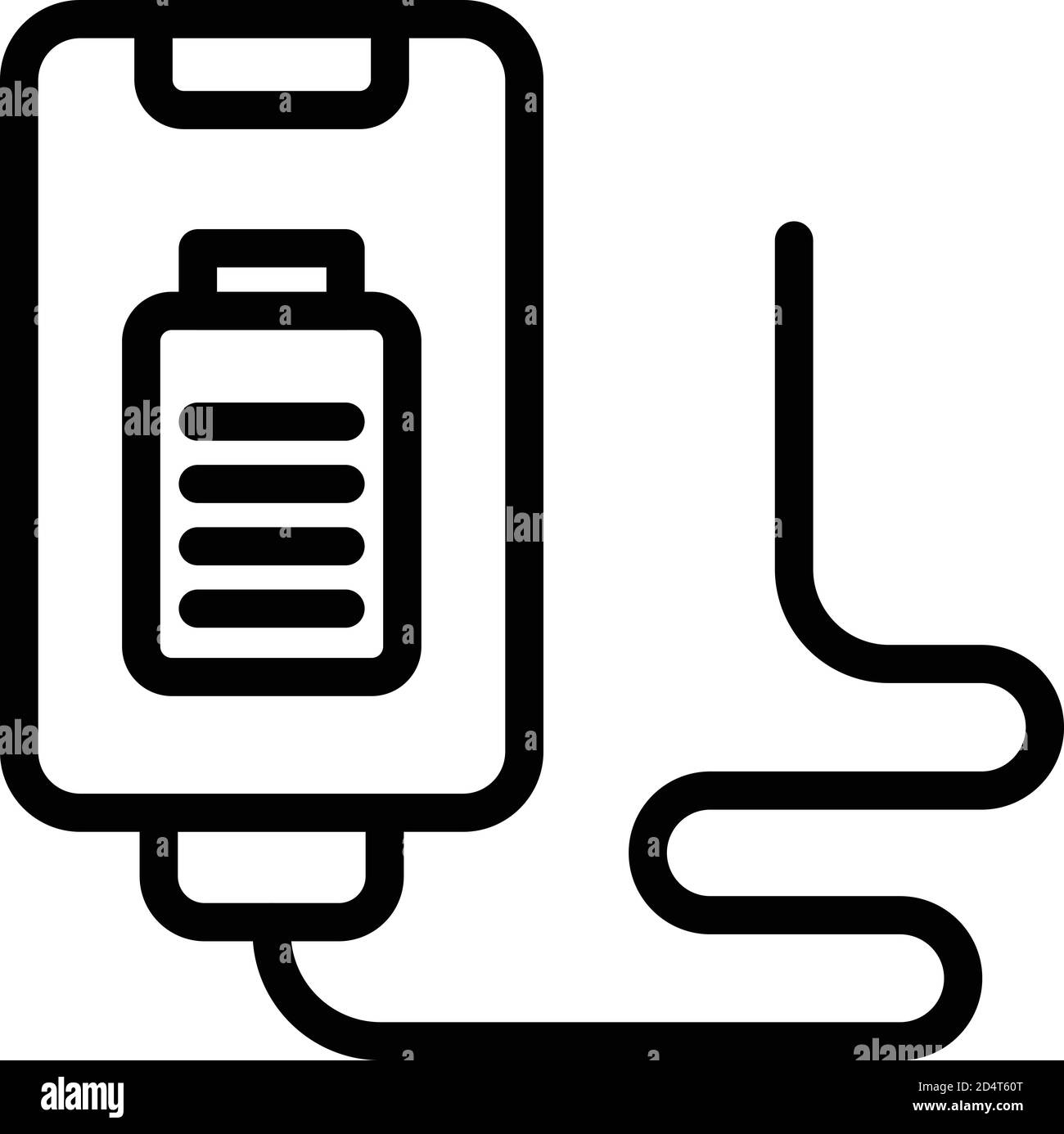 Charger adapter cable icon, outline style Stock Vector Image & Art - Alamy