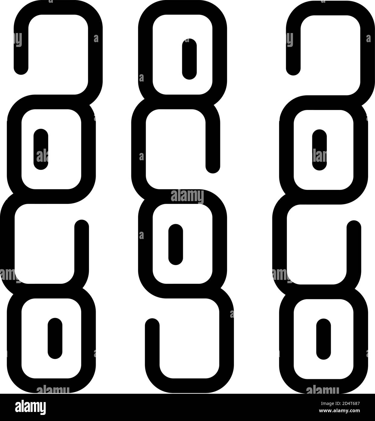 Casei microorganism icon, outline style Stock Vector