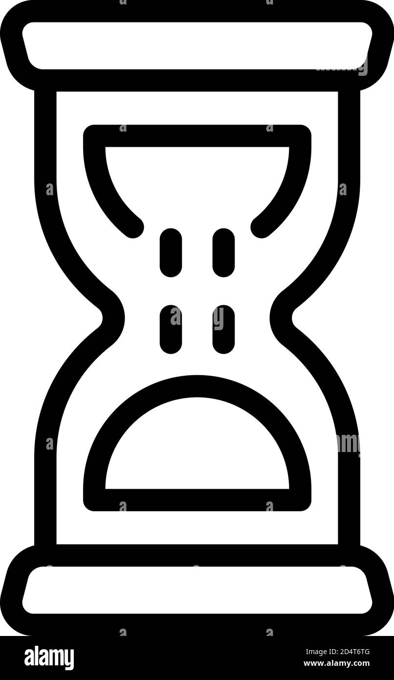 Hourglass stopwatch icon, outline style Stock Vector Image & Art Alamy