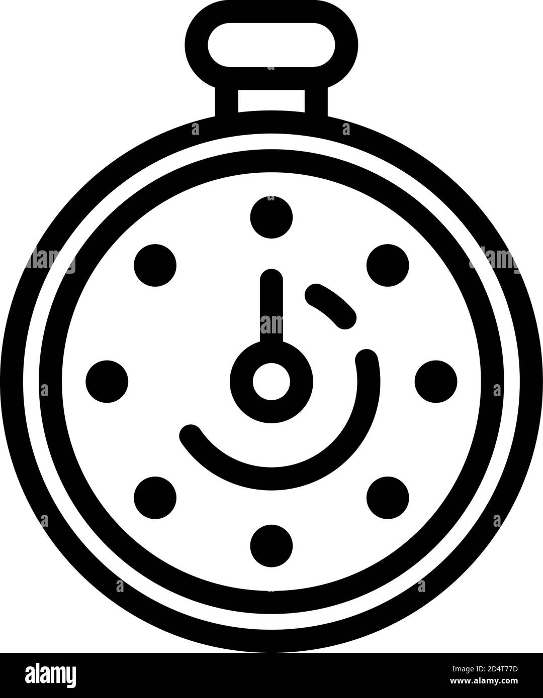 Stopwatch icon, outline style Stock Vector Image & Art - Alamy