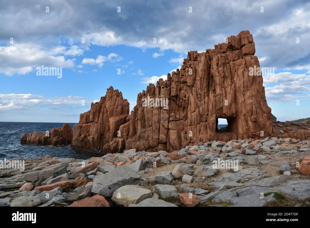 Red rocks of Sardinia Stock Photo