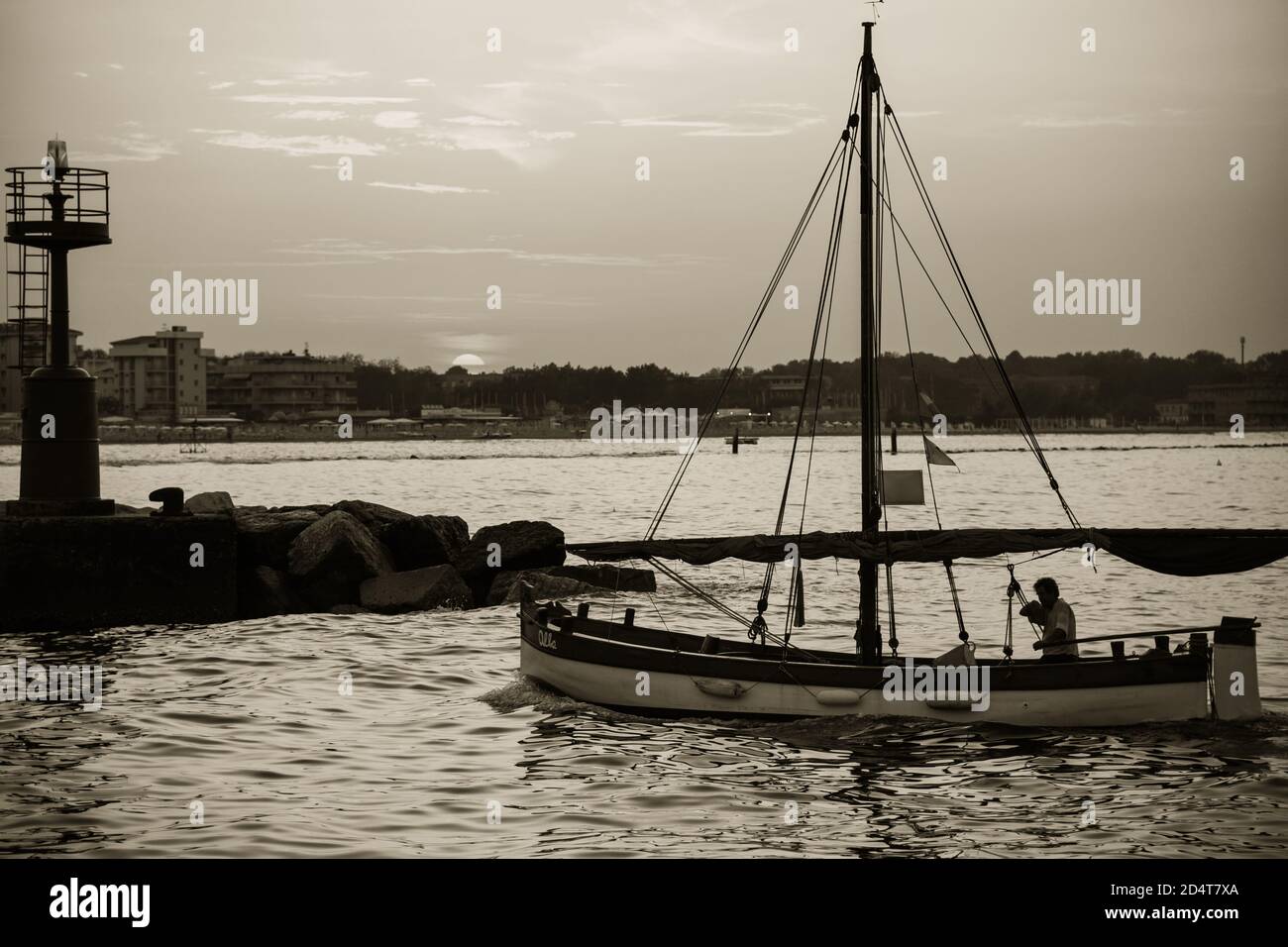 Fishing Boat Rutter Boat rudder waves hi-res stock photography and images - Alamy