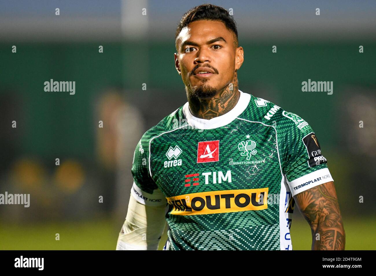onty Ioane (Treviso) during Benetton Treviso vs Leinster Rugby, Rugby Guinness Pro 14, Treviso, Italy, 10 Oct 2020 Credit: LM/Ettore Griffoni Stock Photo