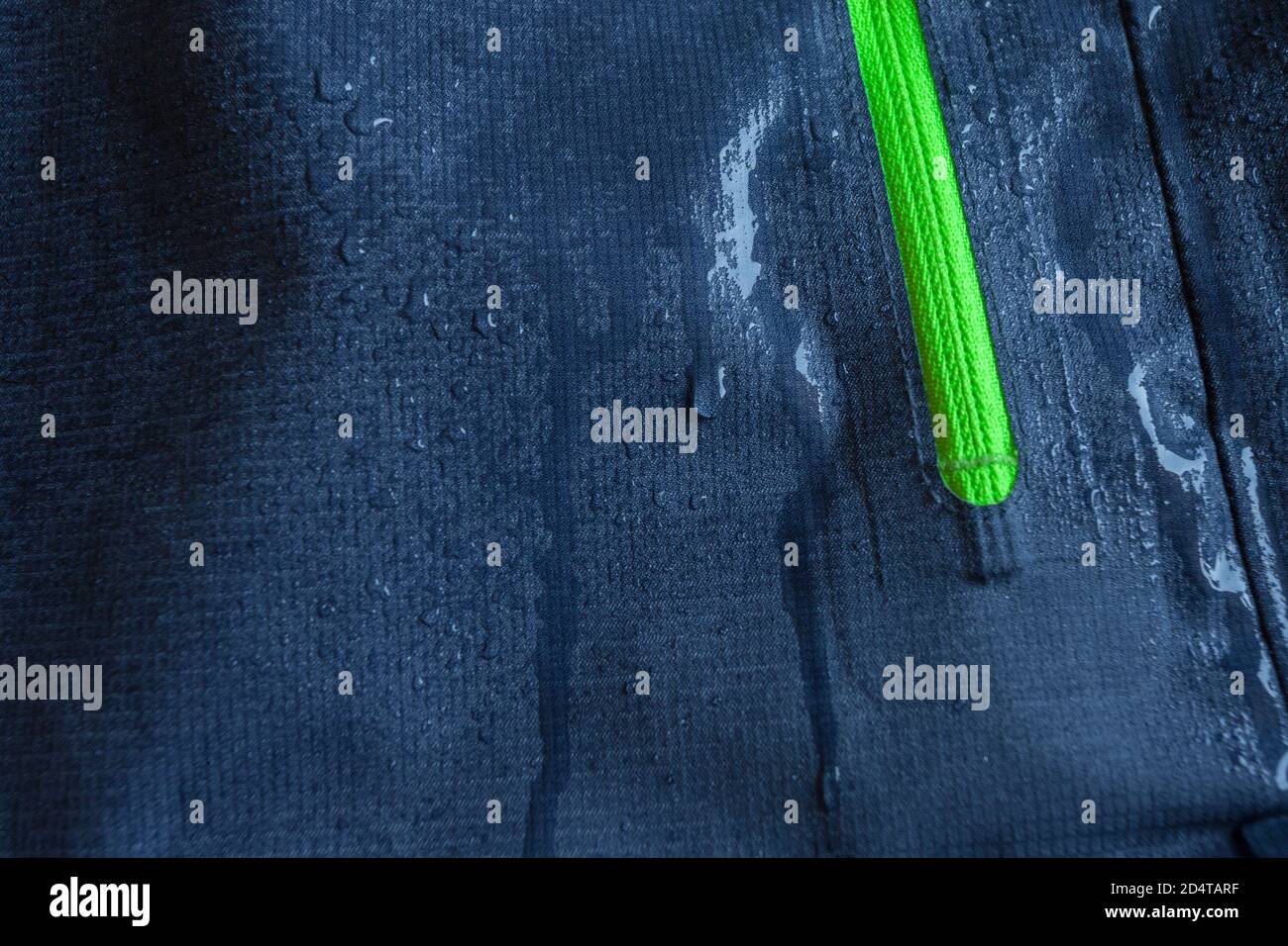 waterproof technology for mountain clothes Stock Photo