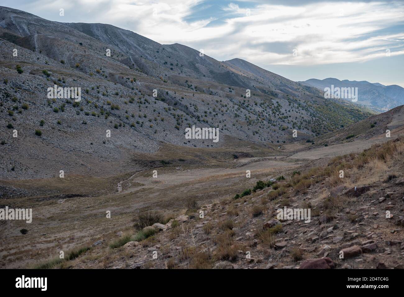 A Beautiful landscape of a mountain and clouds Stock Photo - Alamy