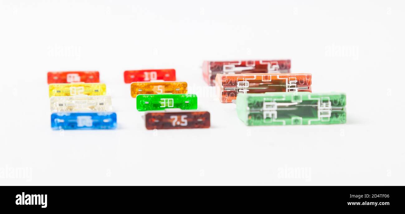 Sensor Color Yellow Colorful set of electronic sensors in yellow green orange red and blue ...