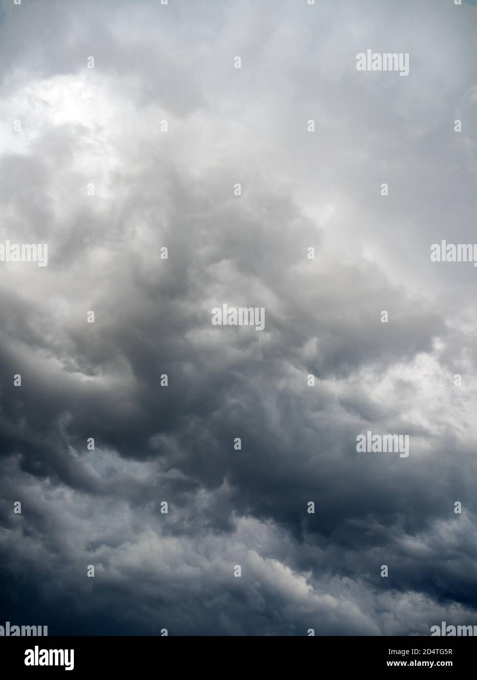 Dark dramatic cloudy sky on a stormy day Stock Photo - Alamy