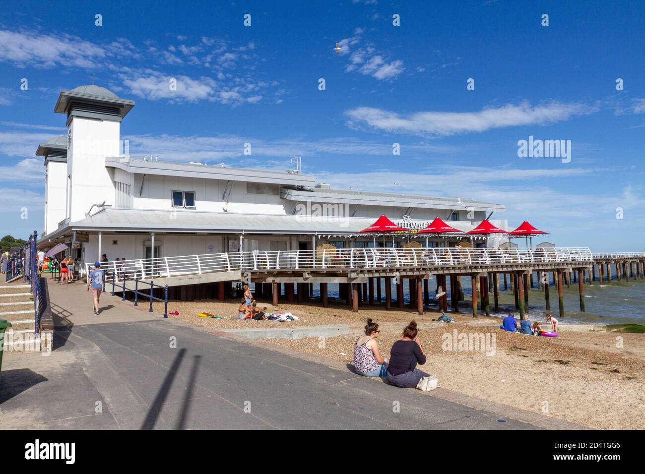 Felixstowe Pier on the east coast of Suffolk, UK. Stock Photo