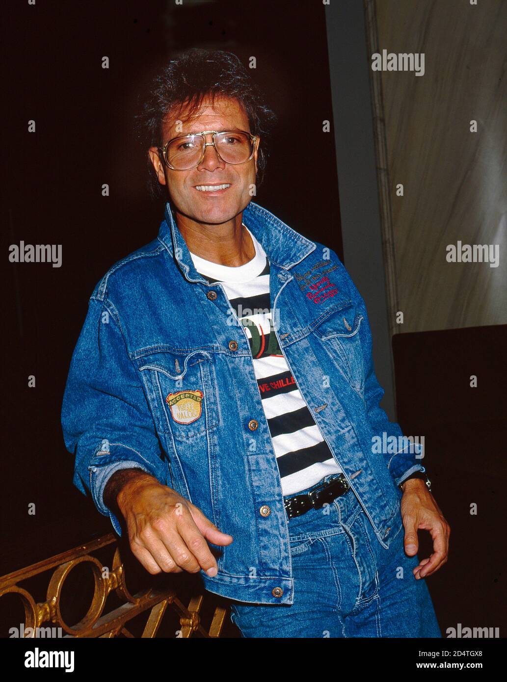 Cliff Richard celebrating 30 years in show business in 1988 Stock Photo