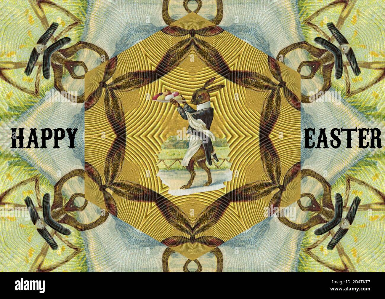 Easter Greetings from the Easter Bunny Stock Photo Alamy