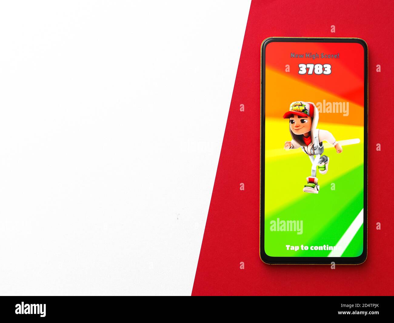MONTREAL, CANADA - APRIL 5, 2016 : Subway Surfers game on android device. Subway  Surfers is a Temple Run-style game where you have to escape from a r Stock  Photo - Alamy