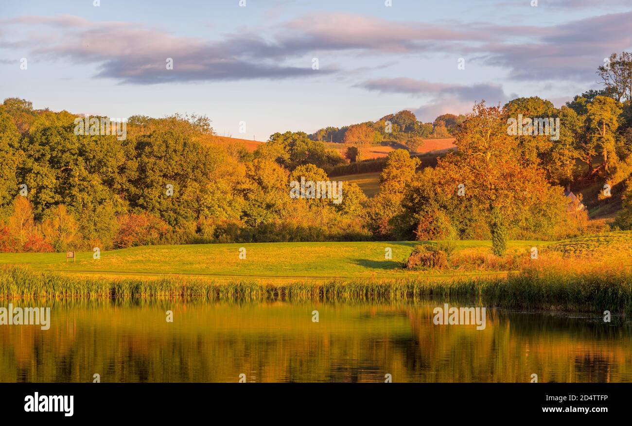 Caerleon, Newport Gwent, South Wales in autumn Stock Photo