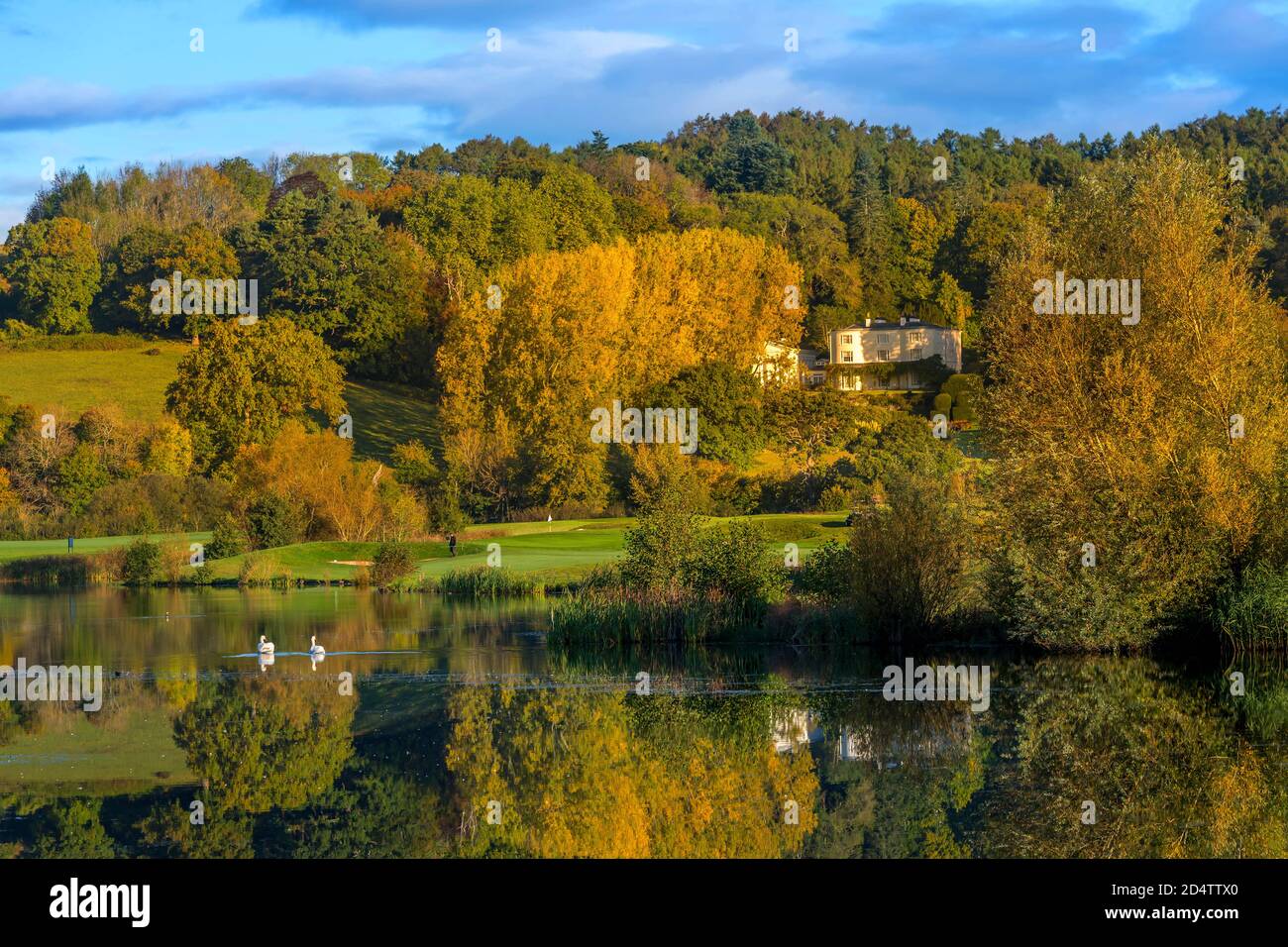 Caerleon, Newport Gwent, South Wales in autumn Stock Photo