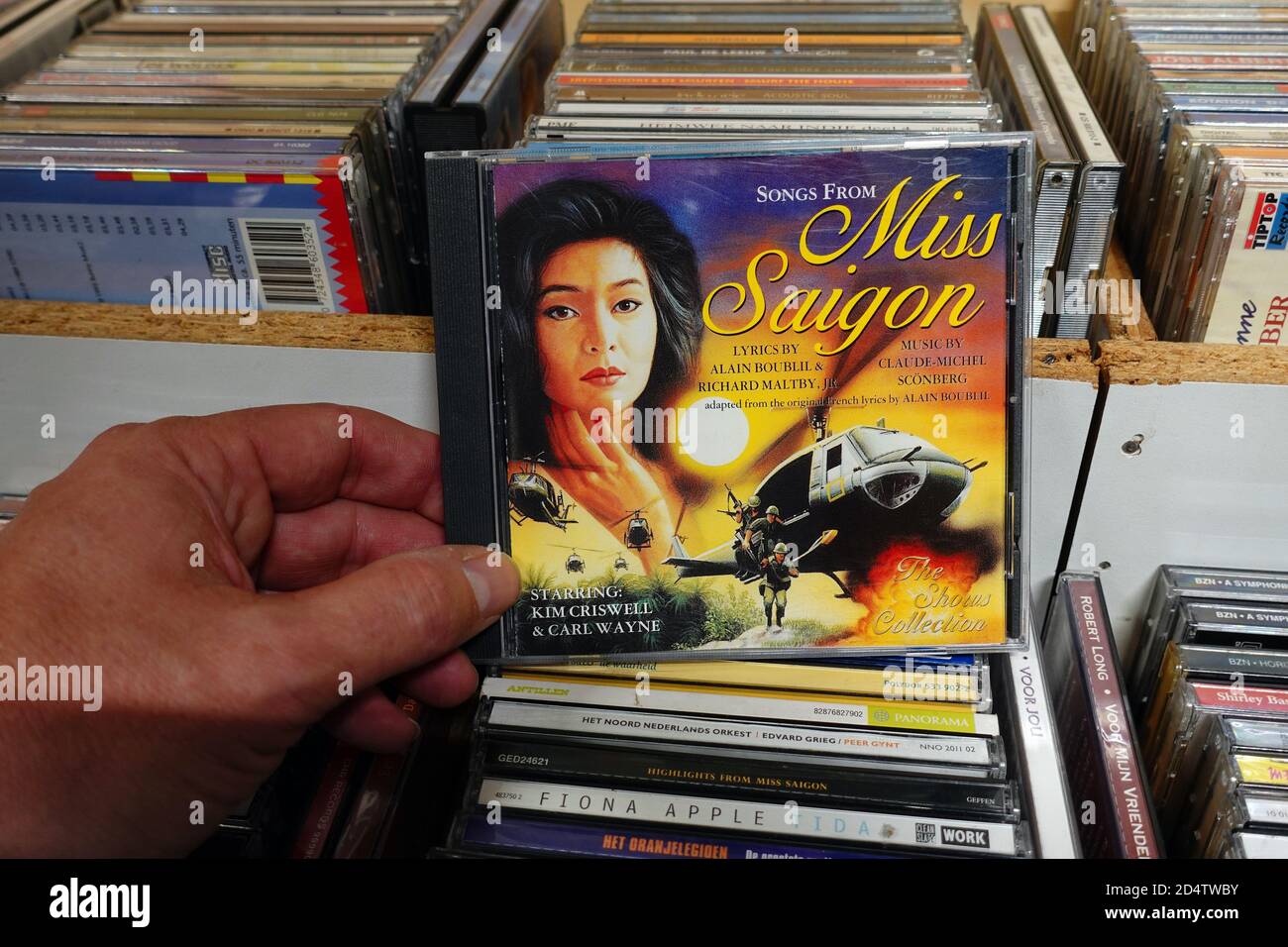 CD record: Songs from Miss Saigon Stock Photo