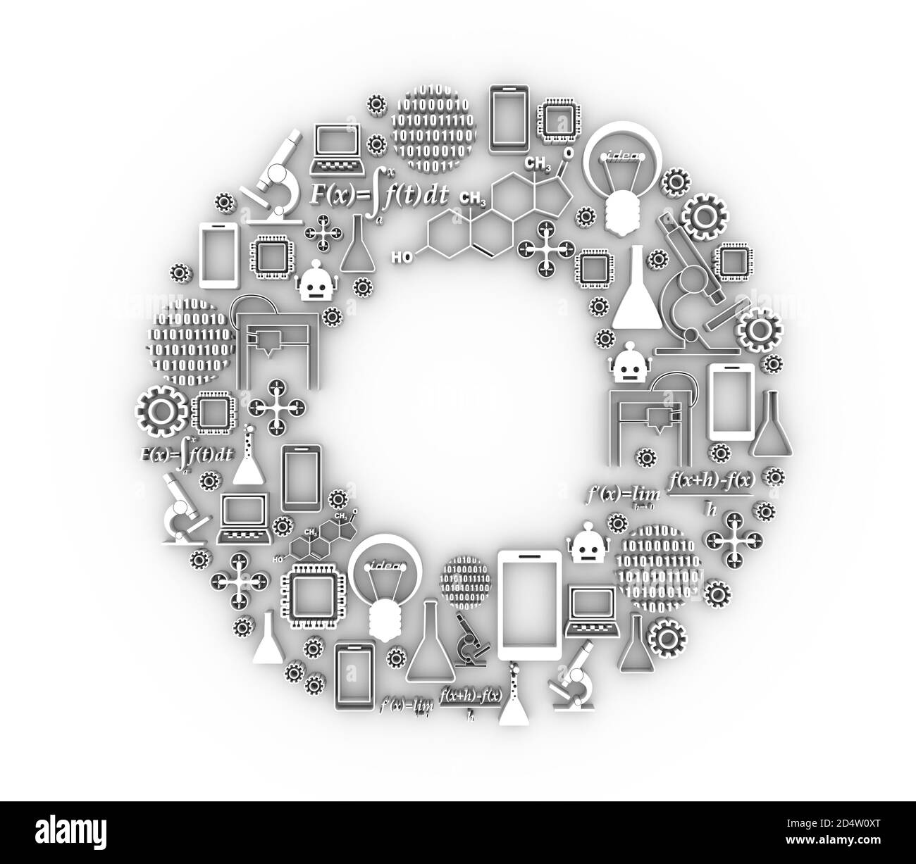 New Technologies Collage Stock Photo Alamy